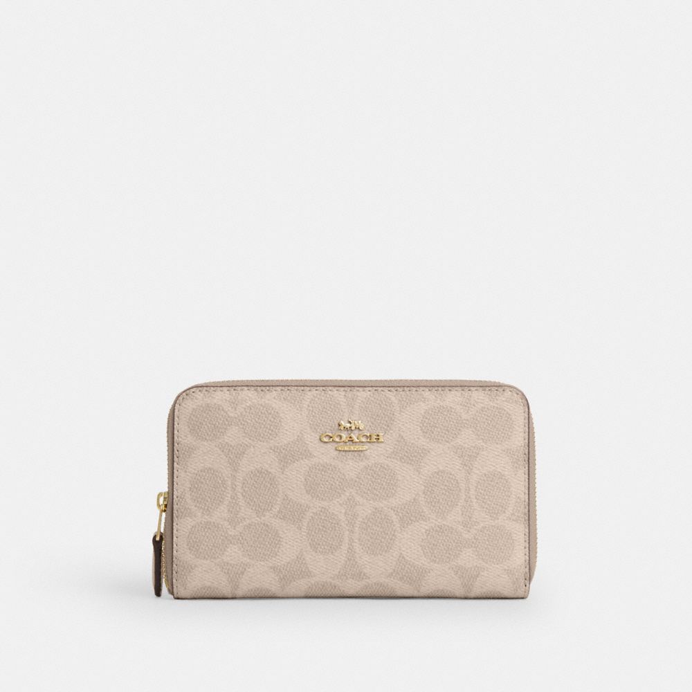 Medium Id Zip Wallet In Signature Canvas