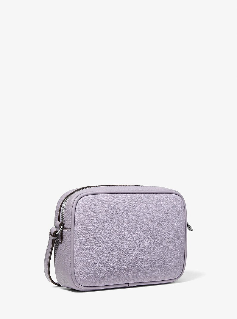 Michael Kors Jet Set Travel Small Signature Logo Camera Crossbody Bag Lilac