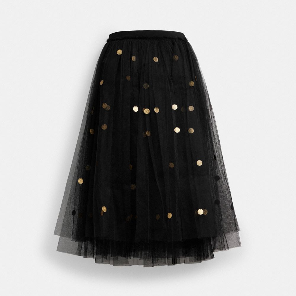 Sequin Paillette Tulle Skirt In Recycled Polyester
