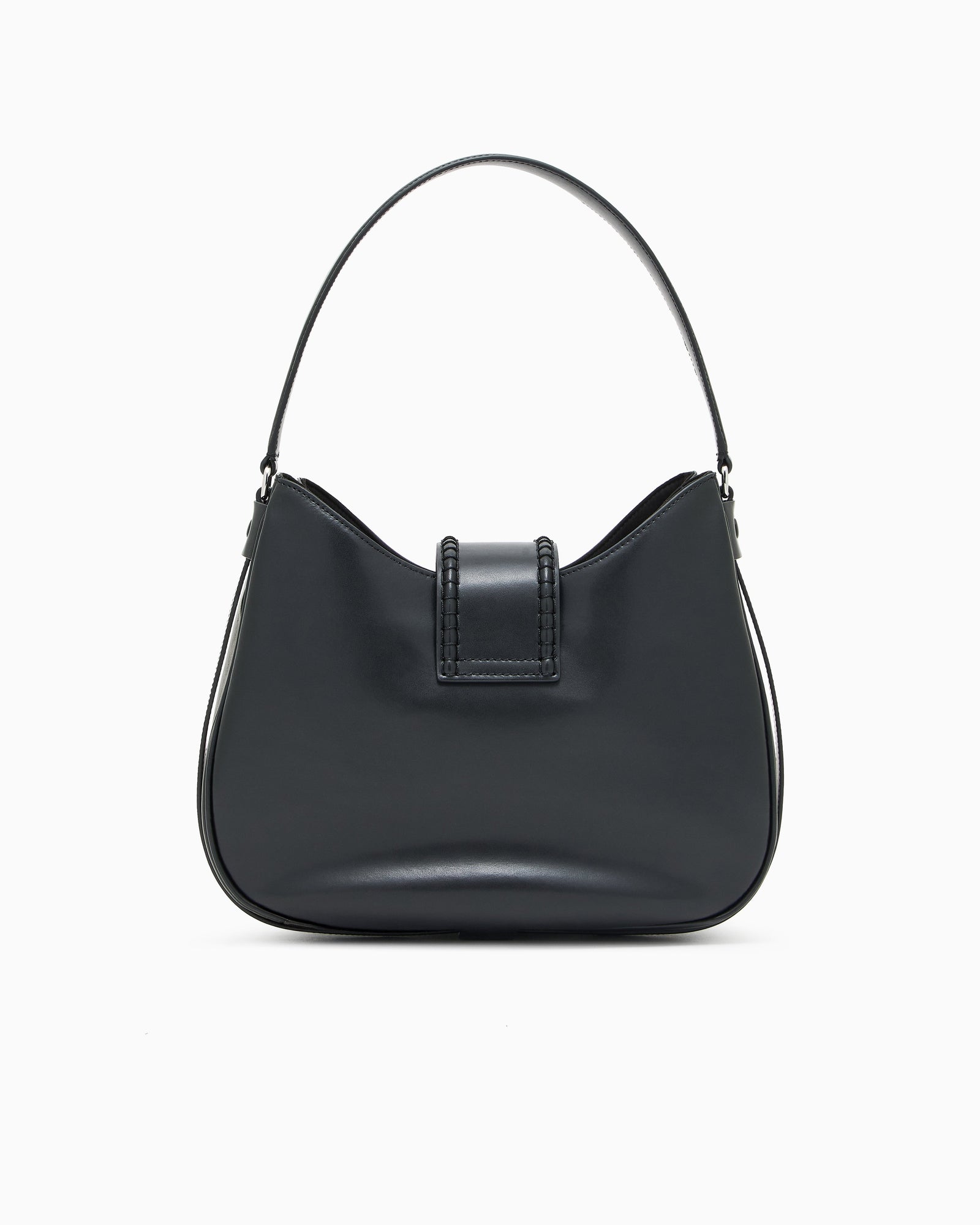 Emporio Armani Leather medium hobo shoulder bag with buckle