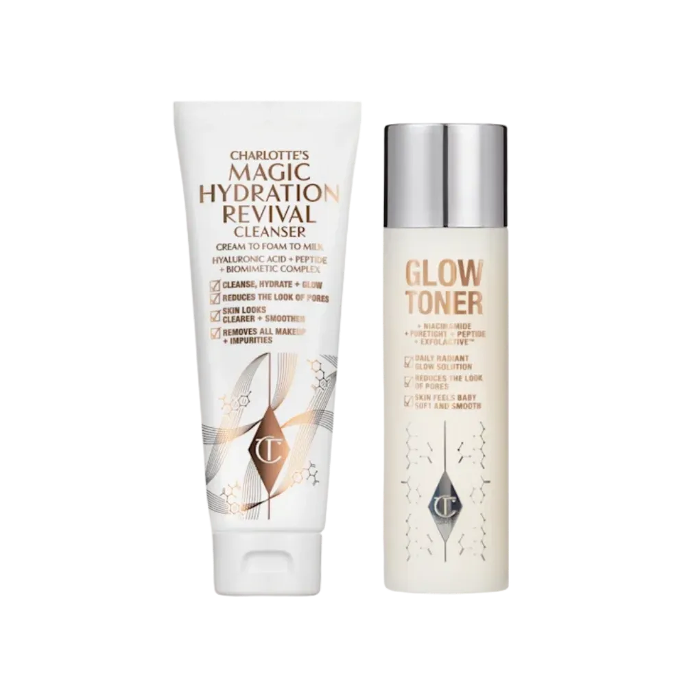 Charlotte Tilbury Magic Cleanse, Tone & Glow Duo Skincare Kit