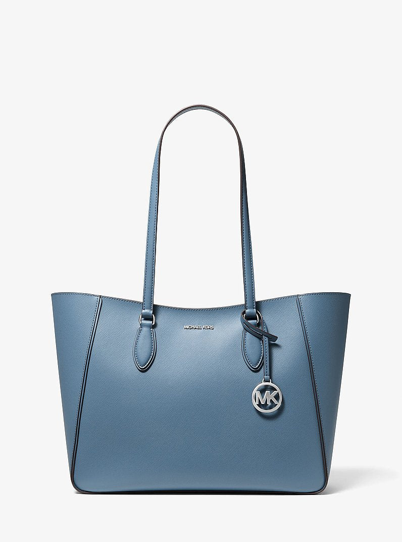 Michael Kors Jet Set Travel Large Signature Logo 3-in-1 Tote Bag Denim