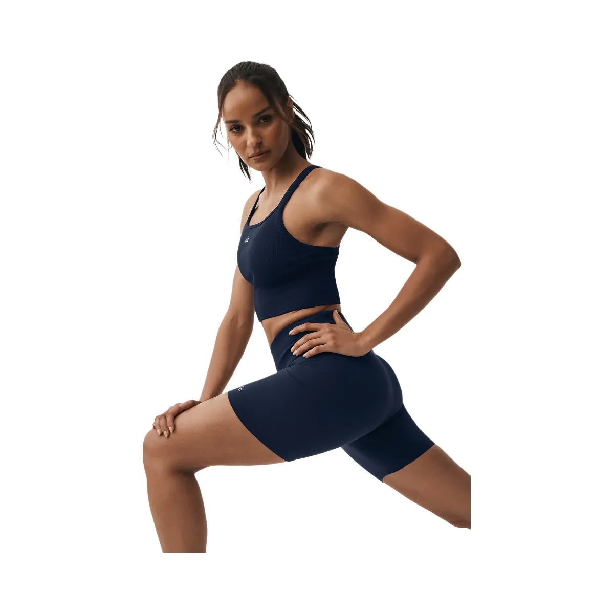 Alo Women's Seamless Ribbed Favorite Bra Tank - Navy