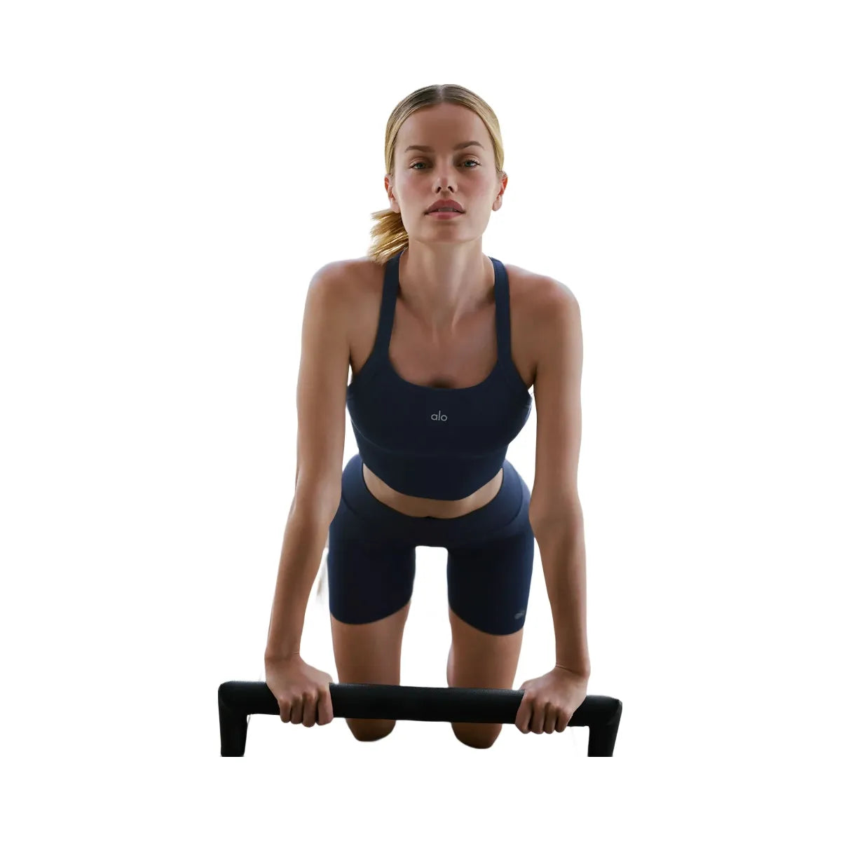Alo Women's Seamless Ribbed Favorite Bra Tank - Navy