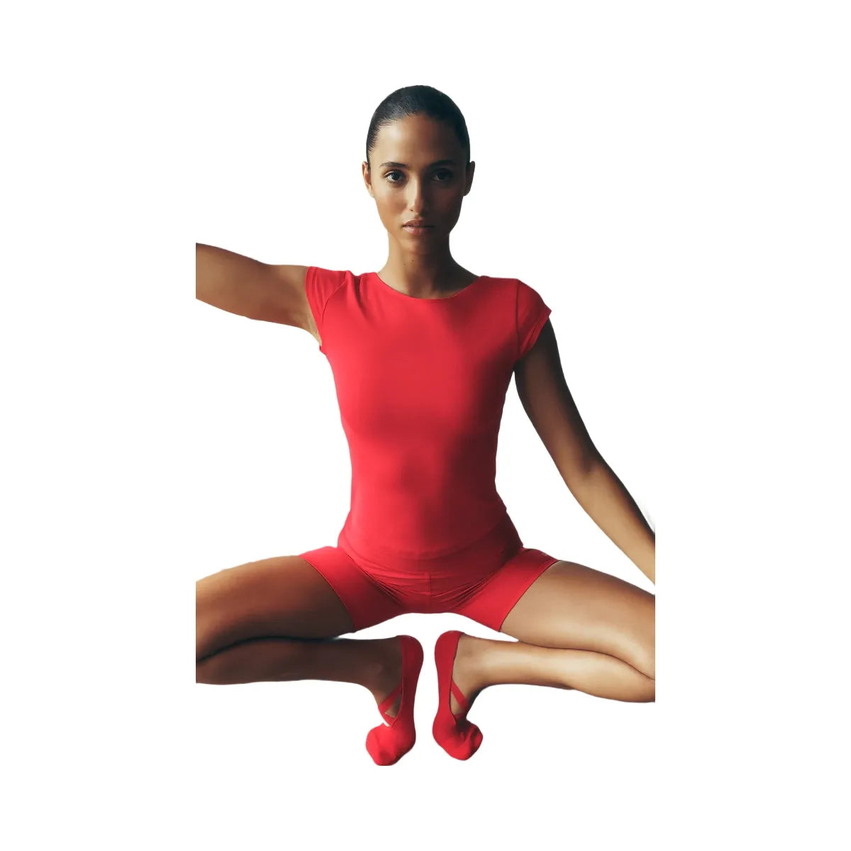 Alo Women's soft Back For More Tee - Bright Red