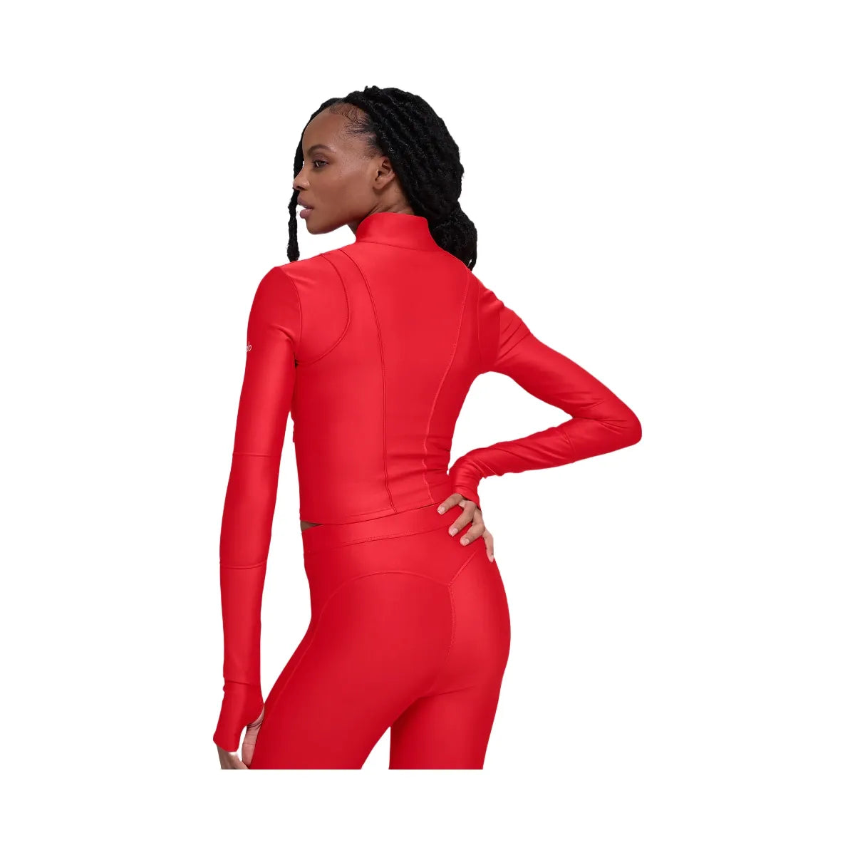 Alo Women's Airlift Ignite Zip Up Jacket - Bright Red