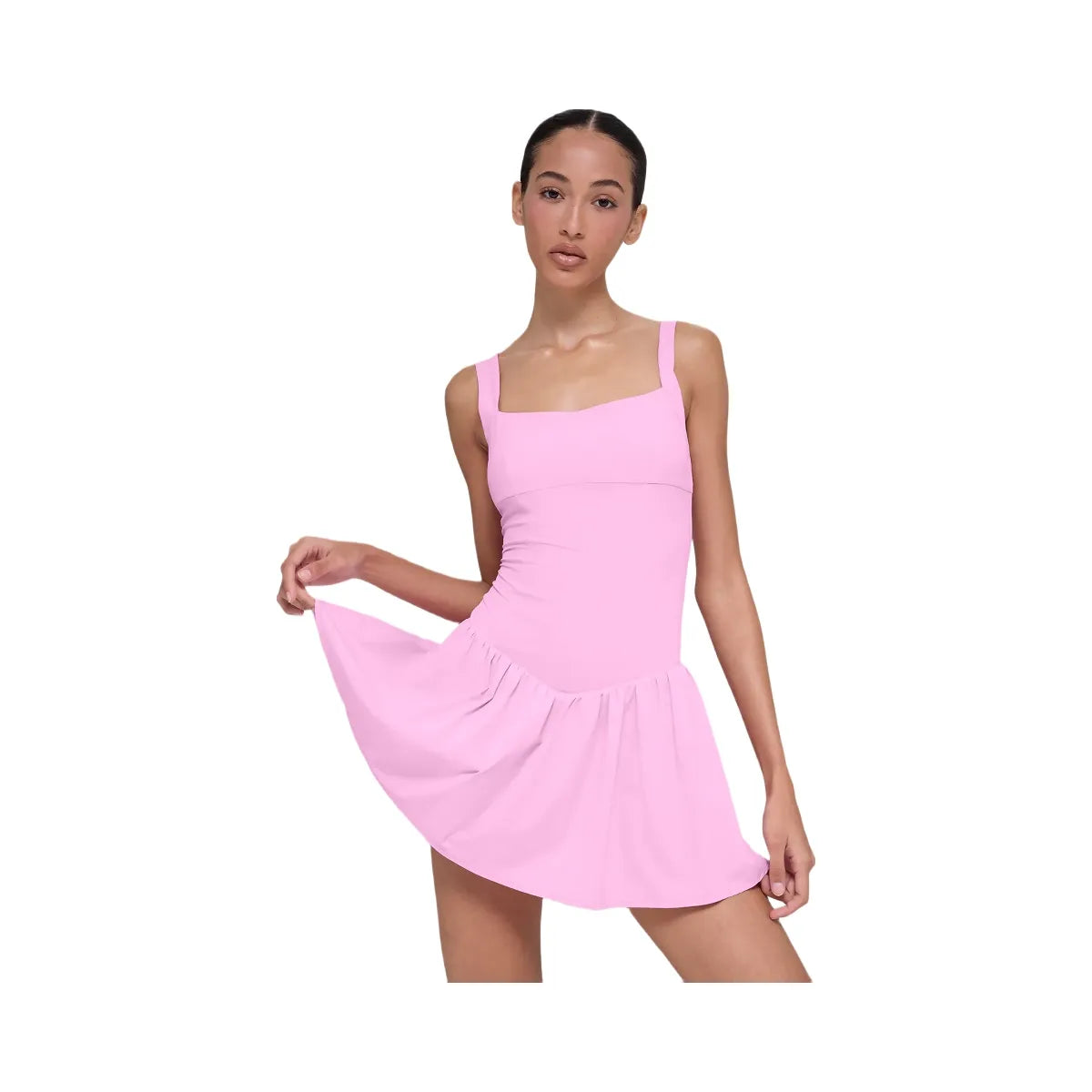 Alo Women's soft Break Point Tennis Dress - Candy Heart Pink