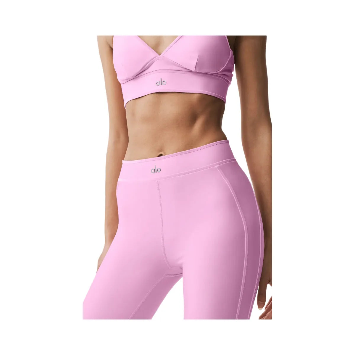 Alo Women's Airlift High-Waist Love Language Stirrup Legging - Candy Heart Pink