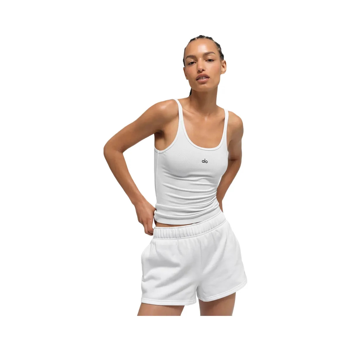 Alo Women's Ribbed Prosper Tank - White