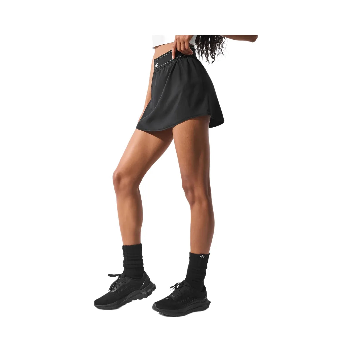 Alo Women's Match Point Tennis Skirt - Black