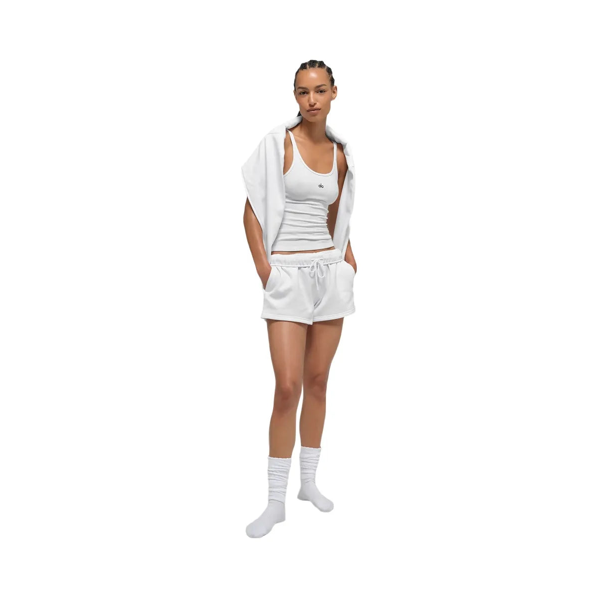 Alo Women's Ribbed Prosper Tank - White