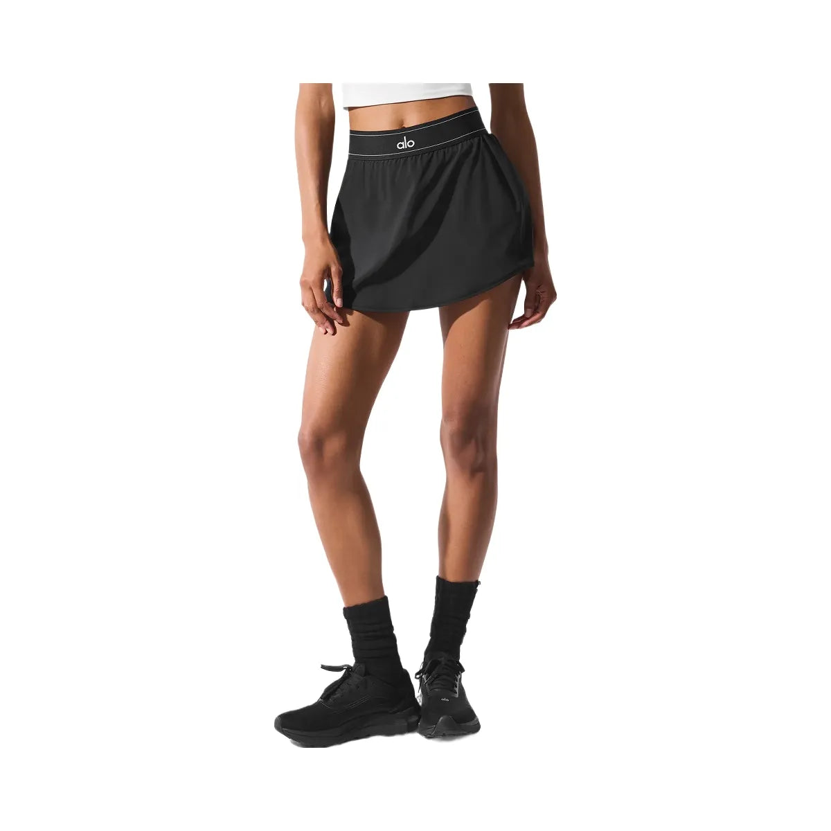 Alo Women's Match Point Tennis Skirt - Black