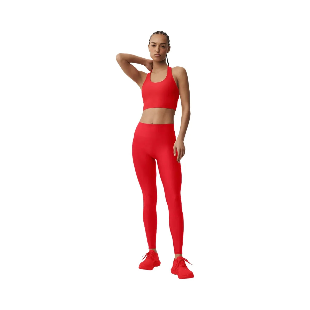Alo Women's Airlift Super Sleek Bra Tank - Bright Red