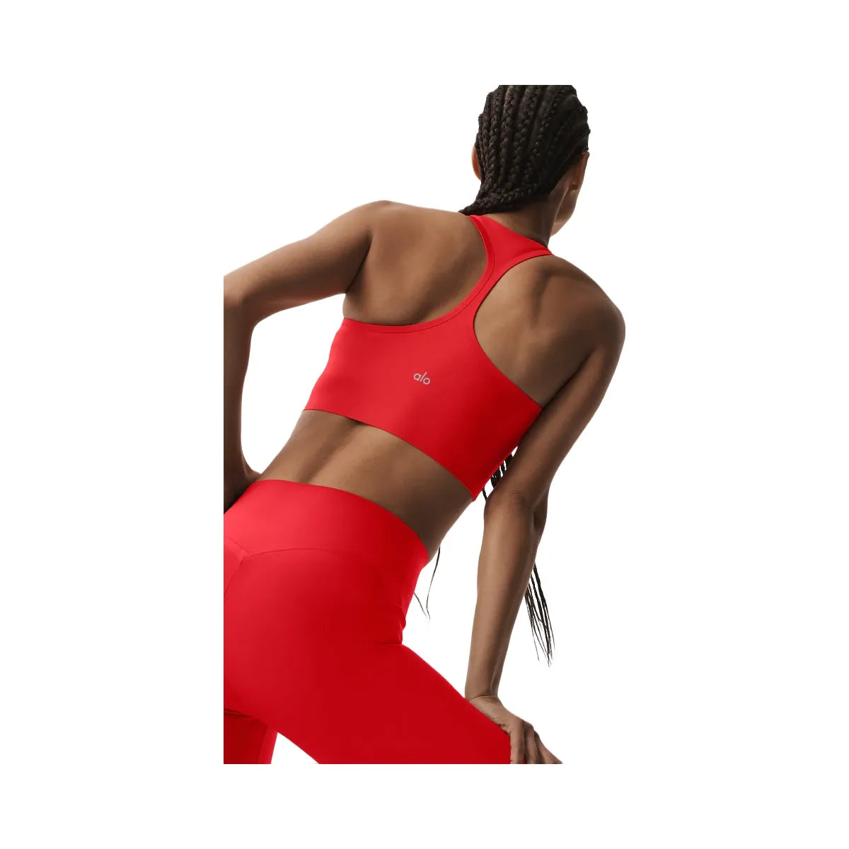 Alo Women's Airlift Super Sleek Bra Tank - Bright Red