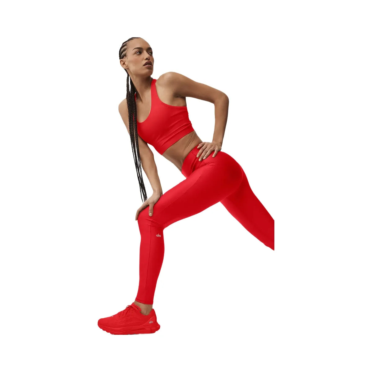 Alo Women's Airlift Super Sleek Bra Tank - Bright Red