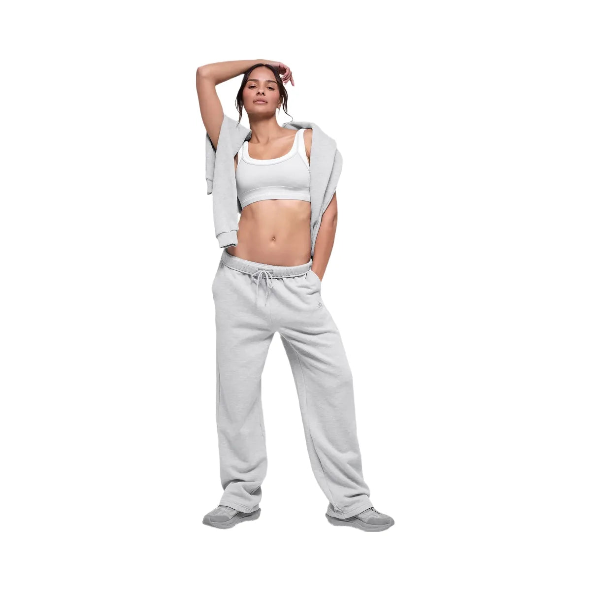 Alo Women's Accolade Straight Leg Sweatpant - Athletic Heather Grey