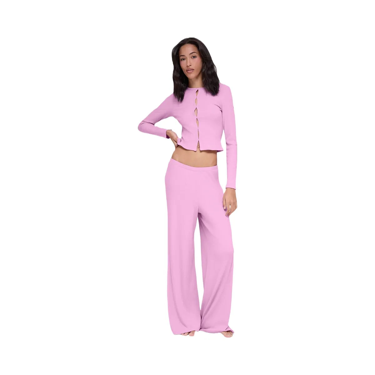 Alo Women's Dreamlight Long Sleeve Top - Candy Heart Pink