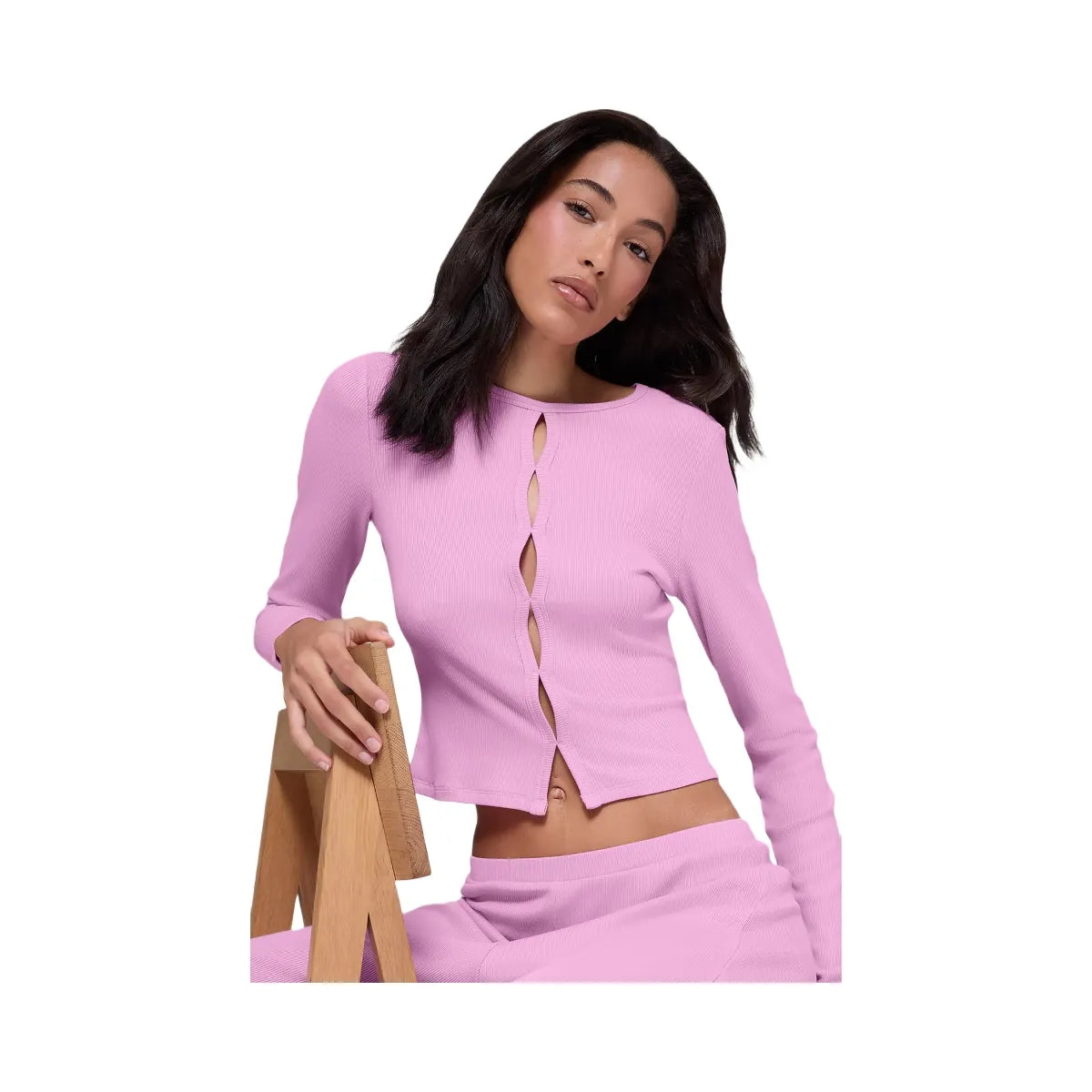Alo Women's Dreamlight Long Sleeve Top - Candy Heart Pink