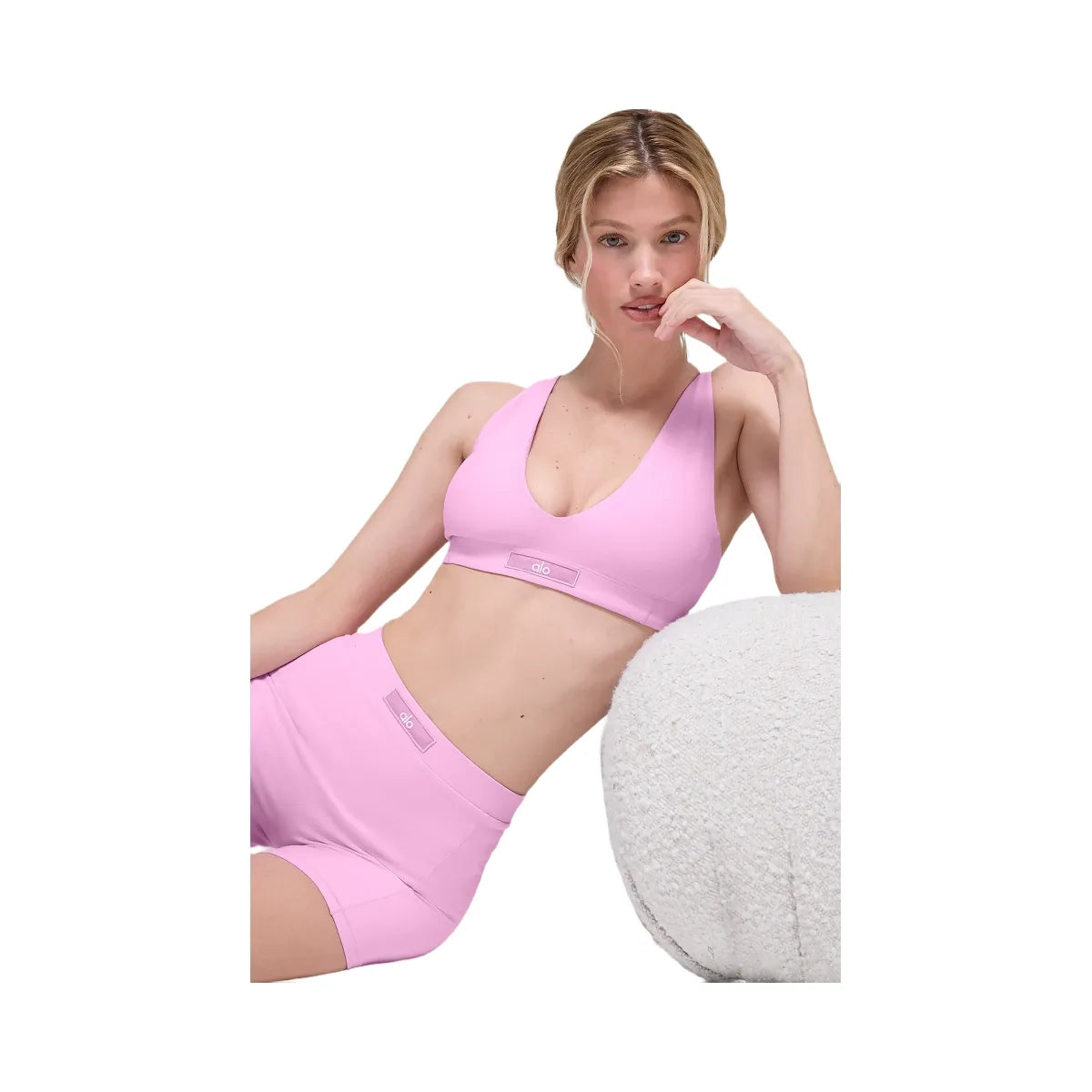 Alo Women's soft Sincere Bra - Candy Heart Pink