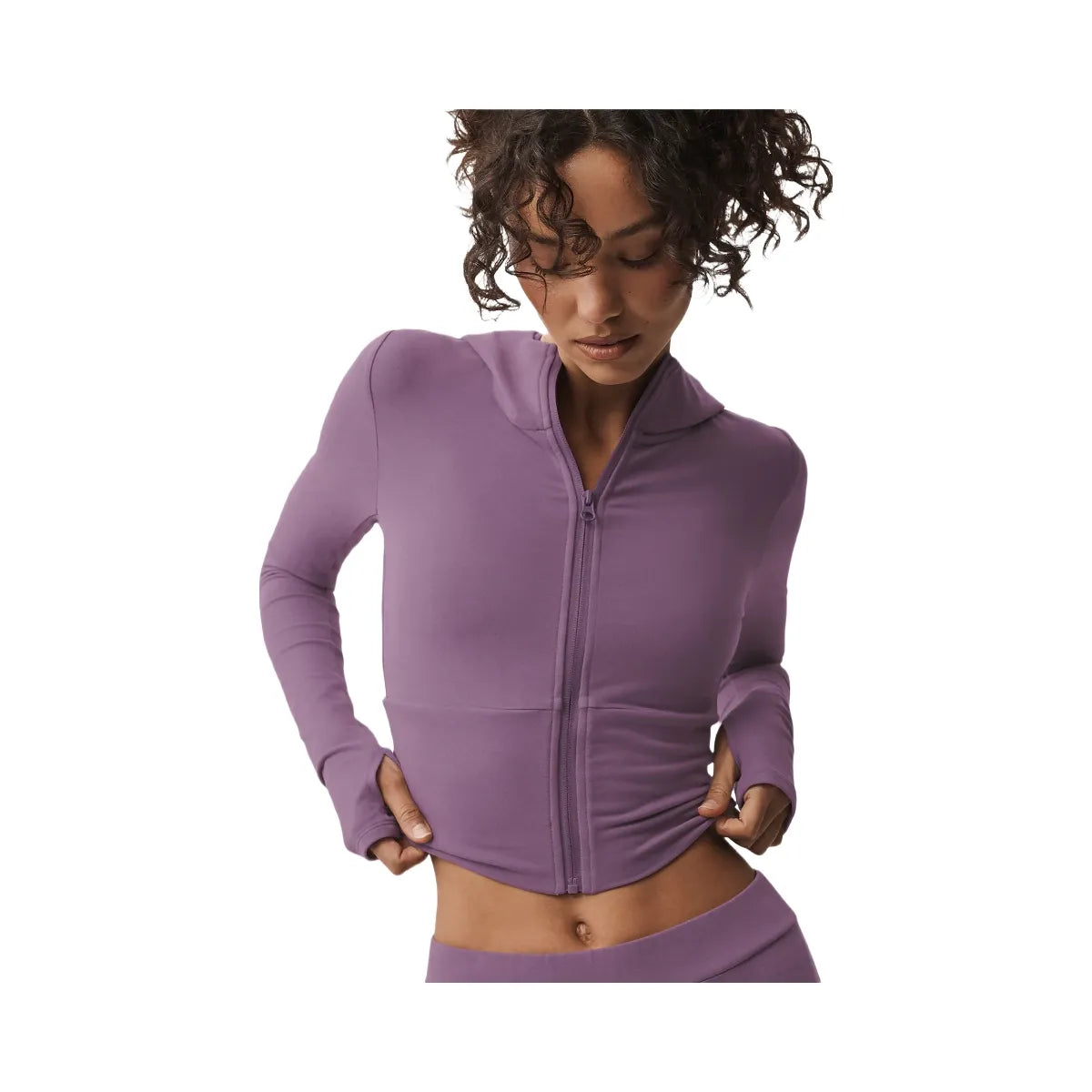 Alo Women's Sway Full Zip Hoodie - Plum Kiss