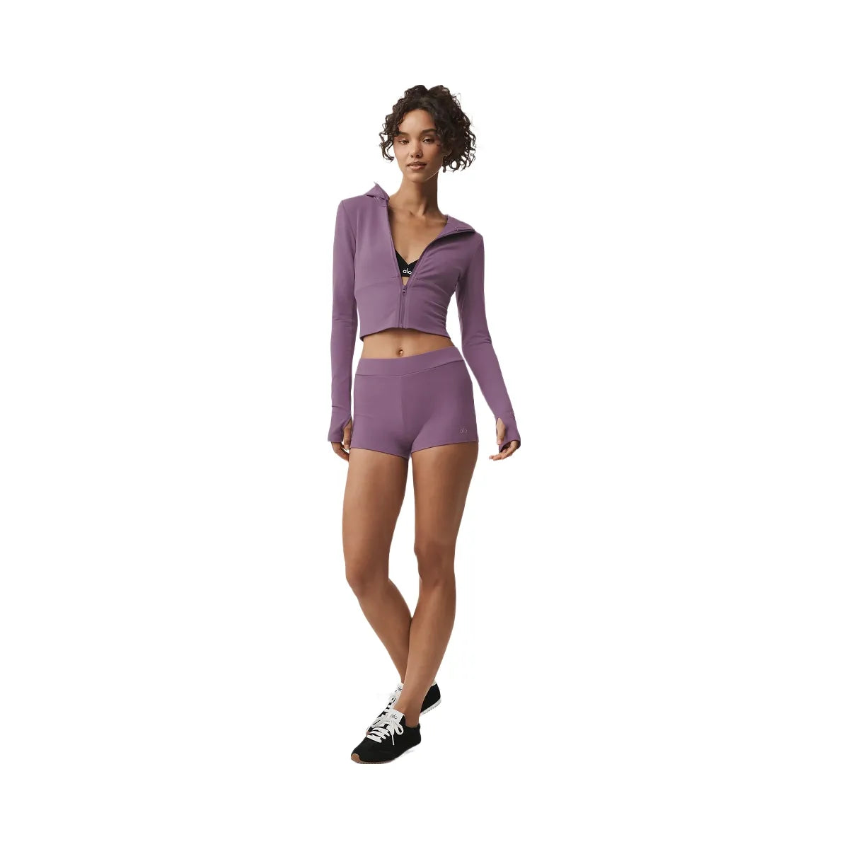 Alo Women's Sway Full Zip Hoodie - Plum Kiss