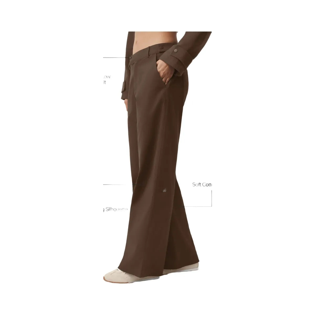 Alo Women's High Road Straight Leg Pant - Espresso