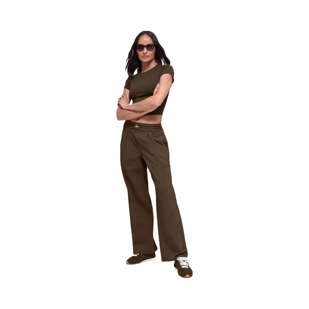 Alo Women's Suit Up Trouser (Regular) - Espresso