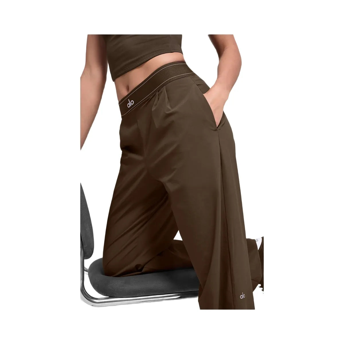 Alo Women's Suit Up Trouser (Regular) - Espresso