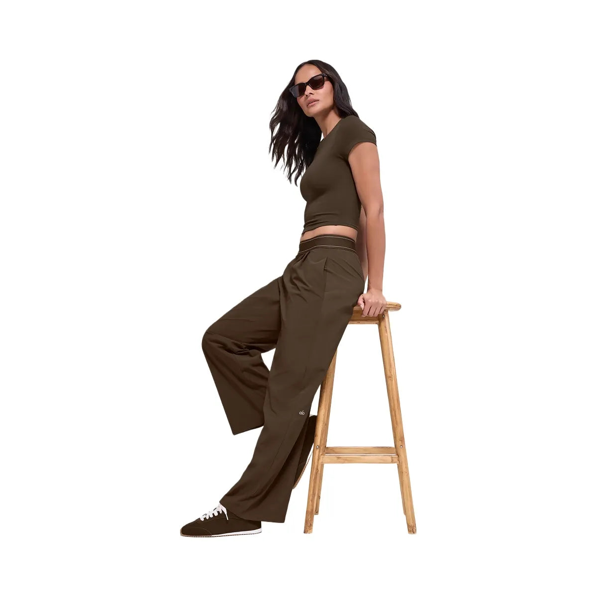 Alo Women's Suit Up Trouser (Regular) - Espresso