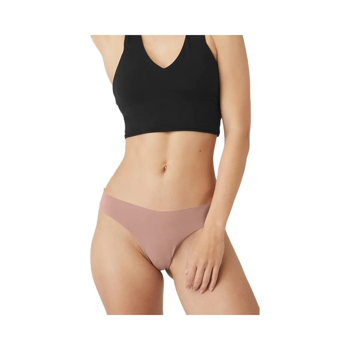 Alo Women's Airbrush Invisible Thong - Smoky Quartz