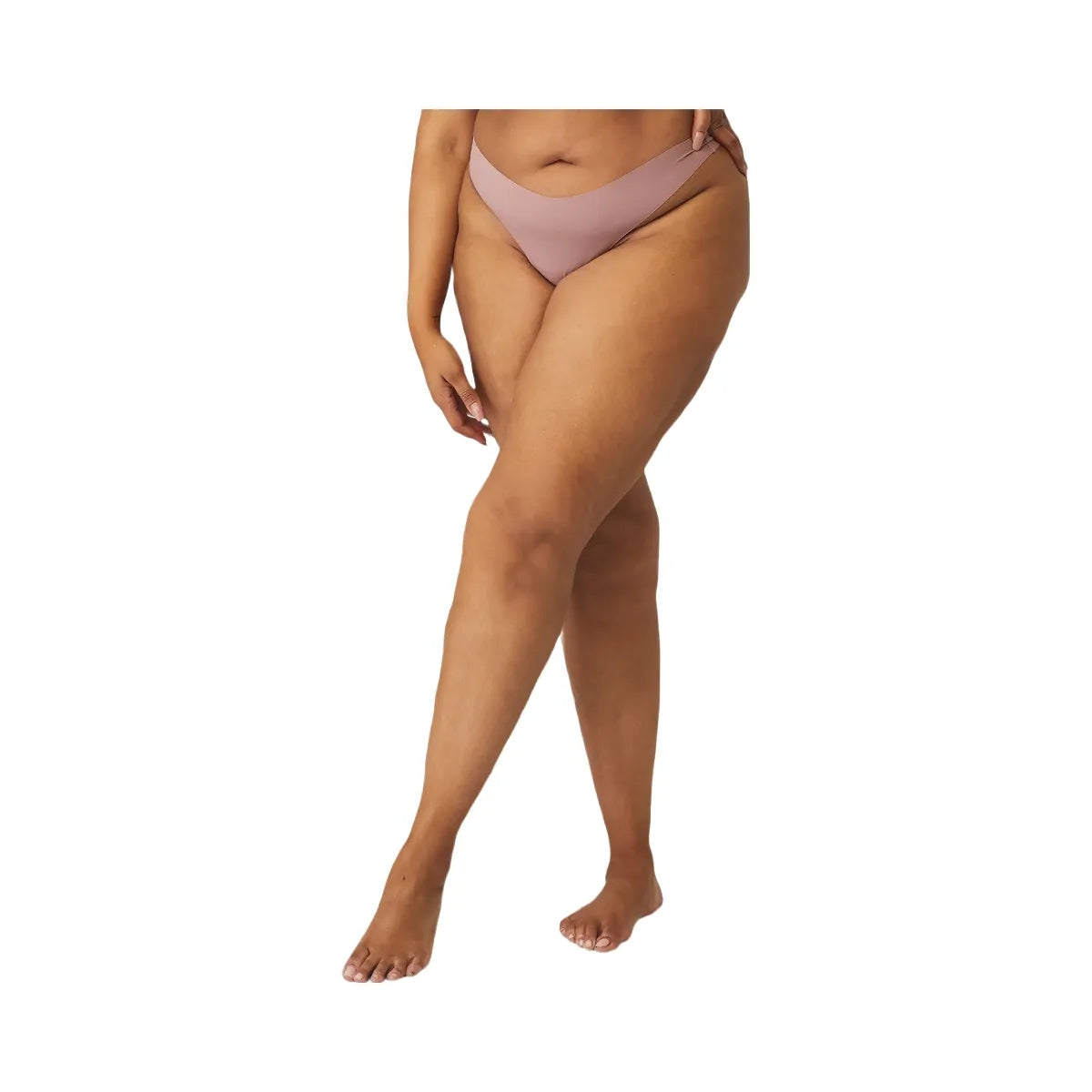 Alo Women's Airbrush Invisible Thong - Smoky Quartz