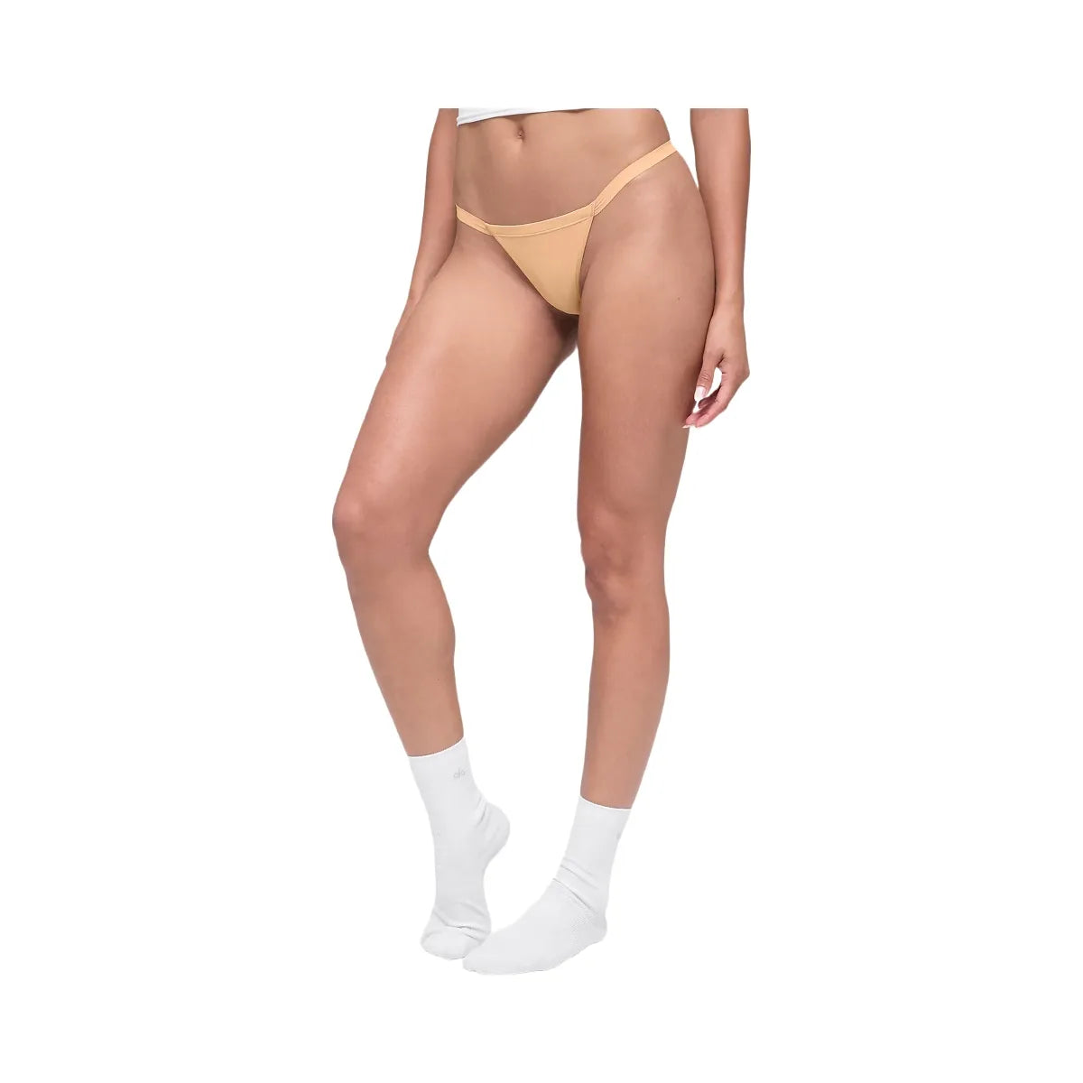 Alo Women's Airbrush Invisible String Thong - Champagne