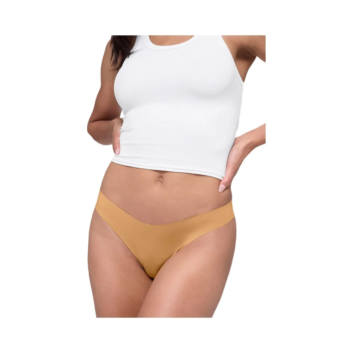Alo Women's Airbrush Invisible Thong - Sand