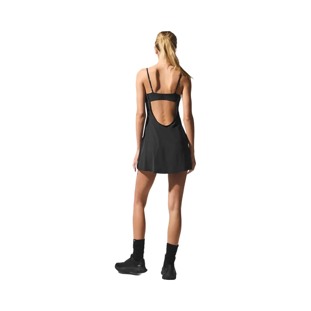 Alo Women's Breezy Tennis Dress - Black