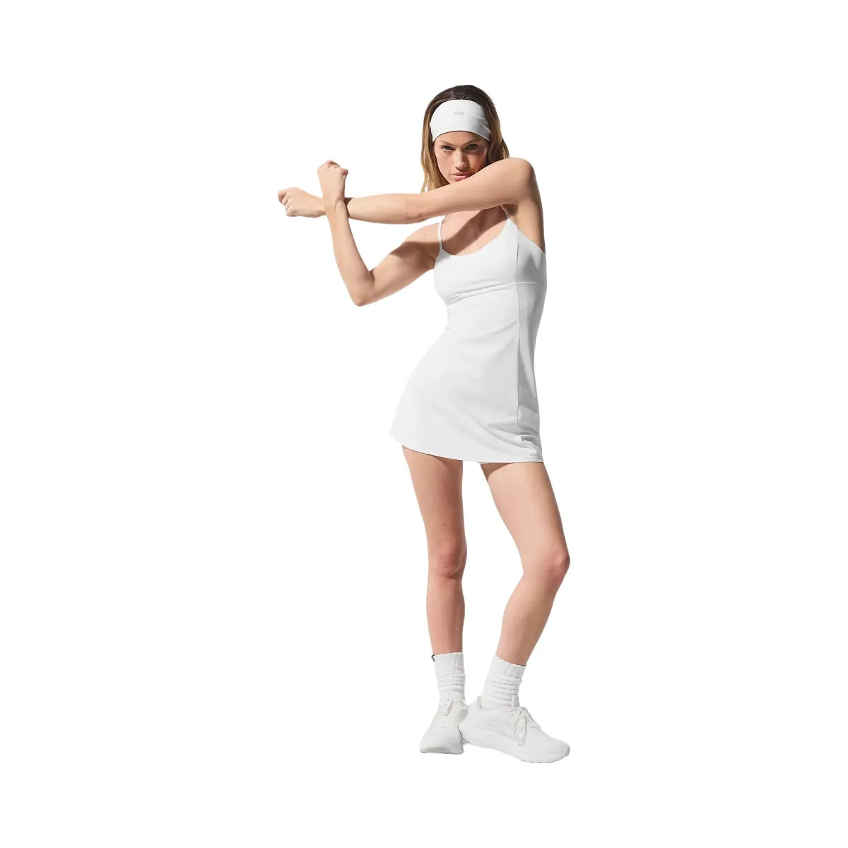 Alo Women's Breezy Tennis Dress - White