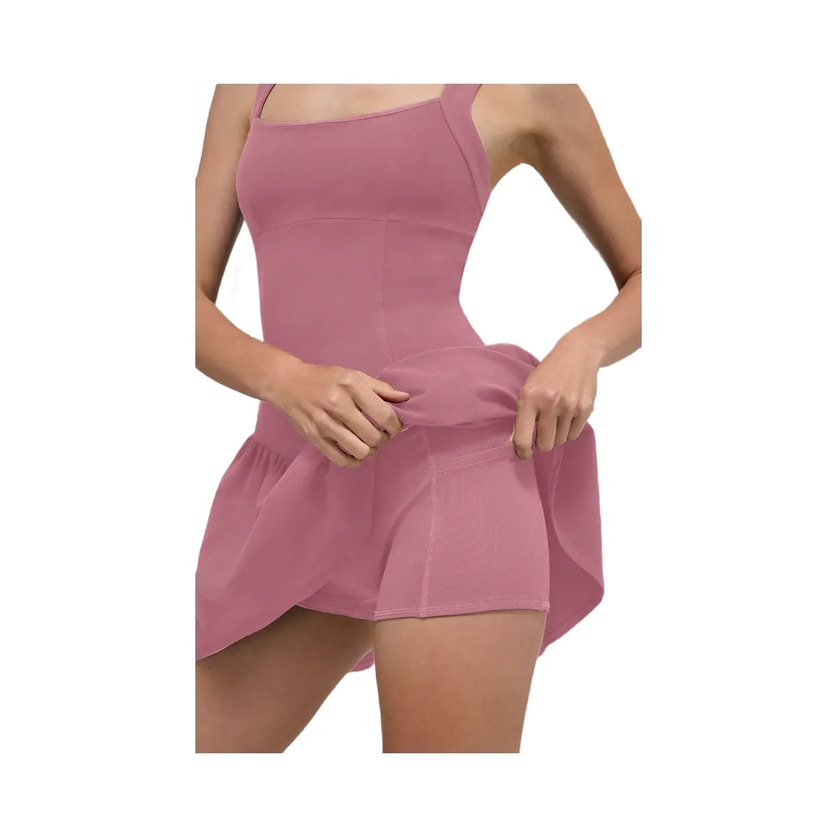 Alo Women's Alosoft Break Point Tennis Dress - Pink Wild Rose