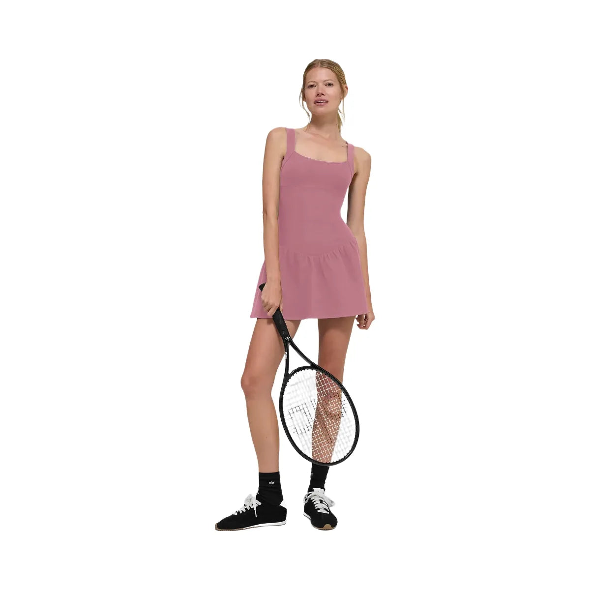 Alo Women's Alosoft Break Point Tennis Dress - Pink Wild Rose