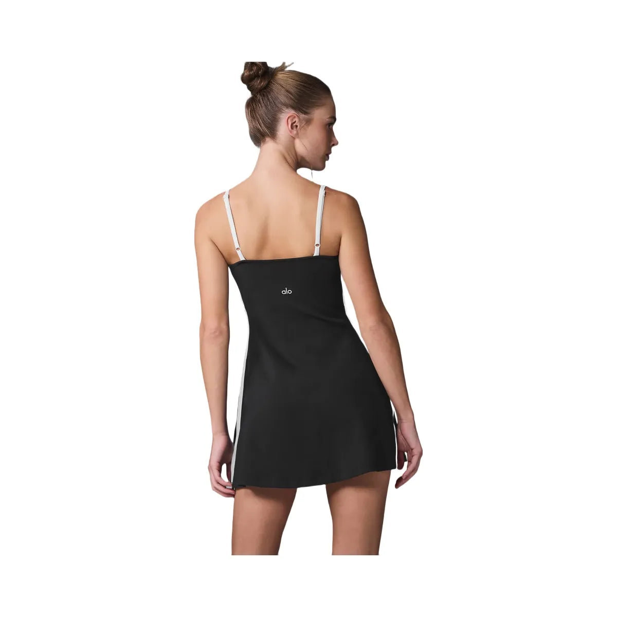 Alo Women's Airbrush Streamlined Dress - Black/White
