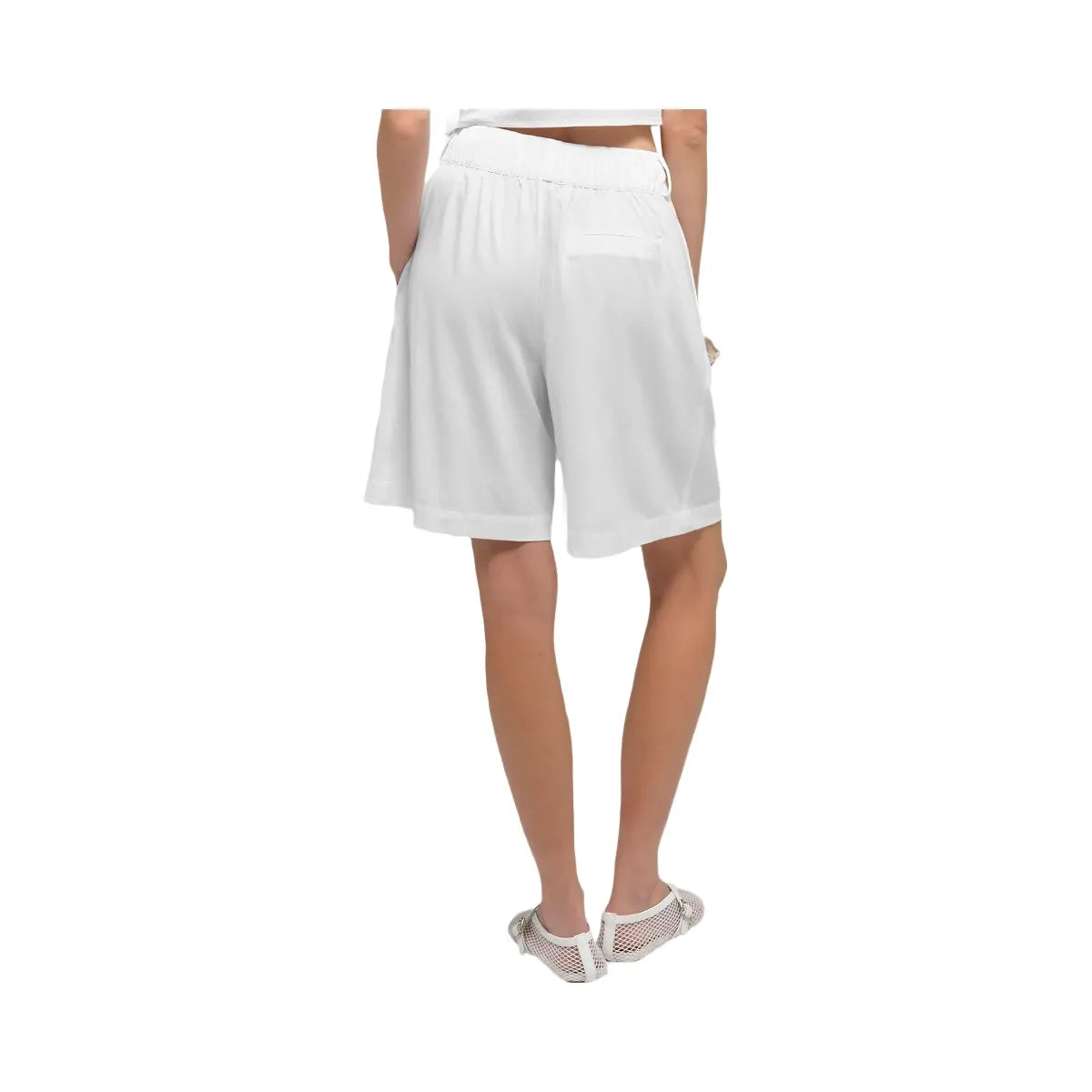 Alo Women's High-Waist Dreamscape Short - Semi Sheer White
