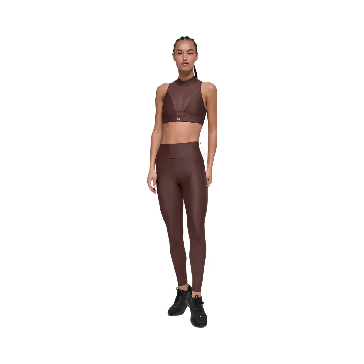 Alo Women's Airlift Mesh Infatuation Bra - Brownstone