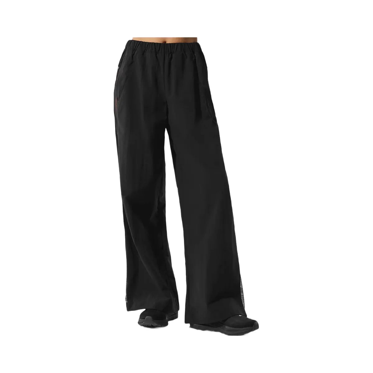 Alo Women's High-Waist Origin Wide Leg Track Pant - Black