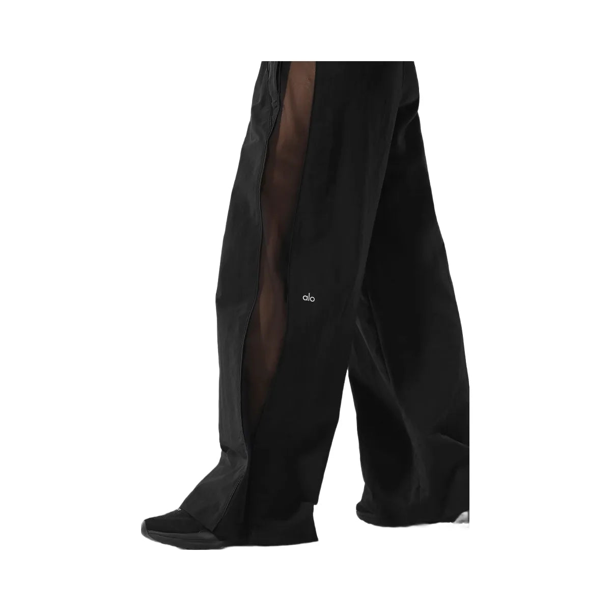 Alo Women's High-Waist Origin Wide Leg Track Pant - Black