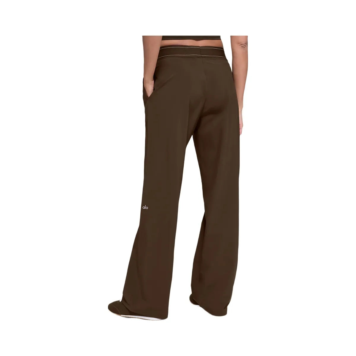 Alo Women's Suit Up Trouser (Long) - Espresso