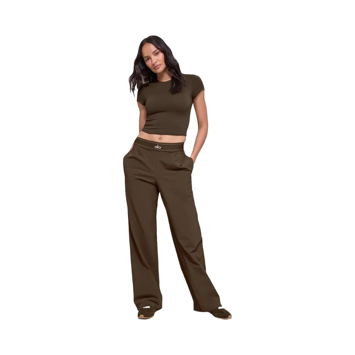 Alo Women's Suit Up Trouser (Long) - Espresso