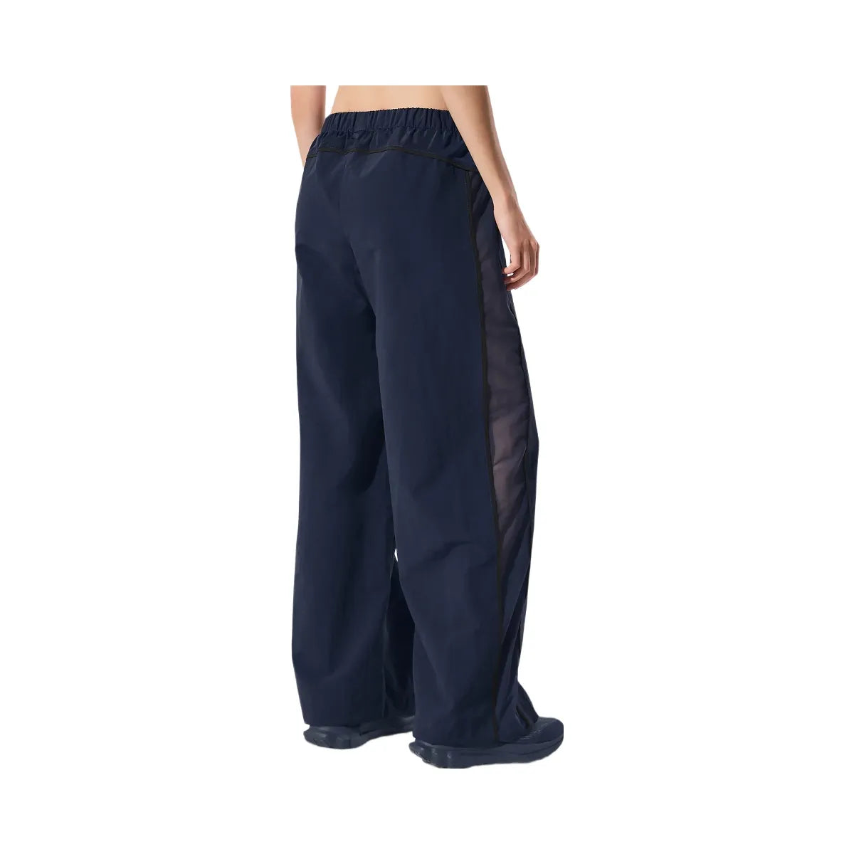 Alo Women's High-Waist Origin Wide Leg Track Pant - Navy/Black