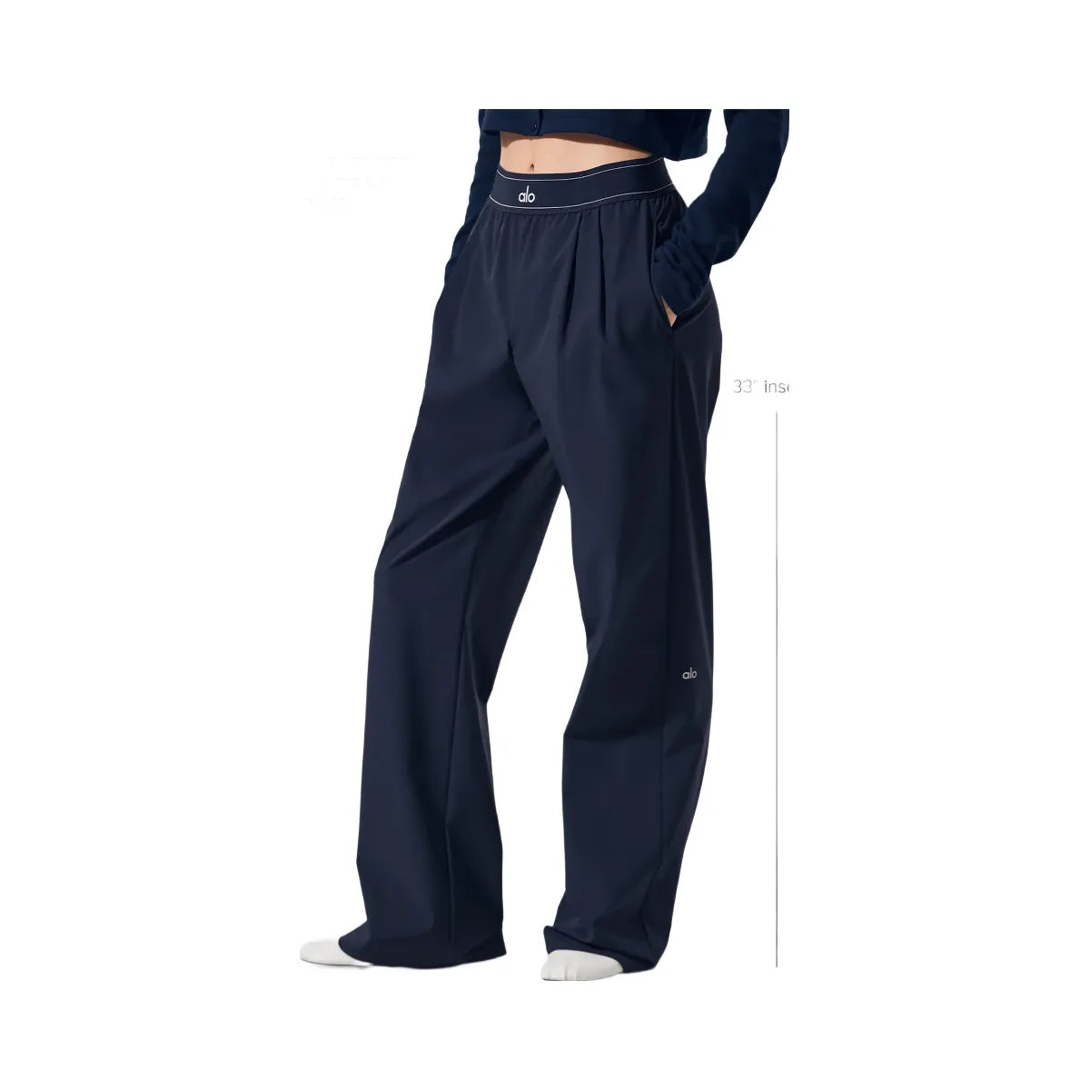 Alo Women's Suit Up Trouser (Long) - Navy