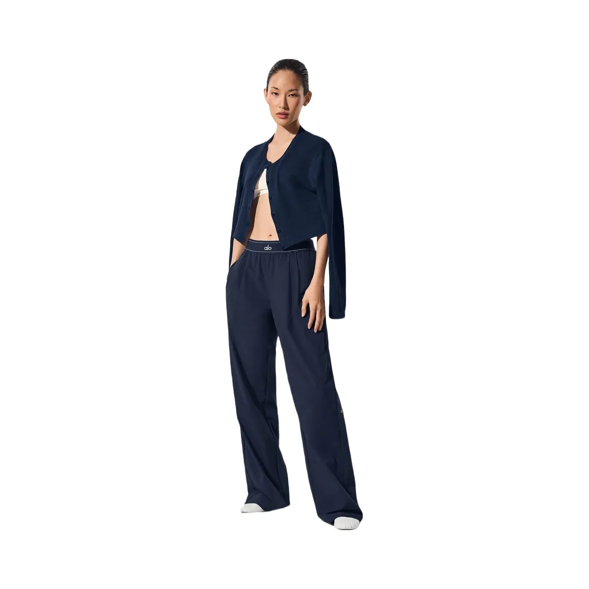 Alo Women's Suit Up Trouser (Long) - Navy