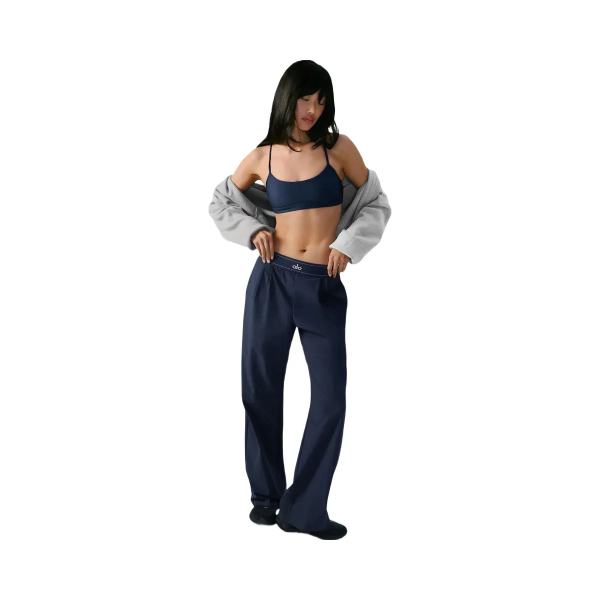 Alo Women's Suit Up Trouser (Long) - Navy