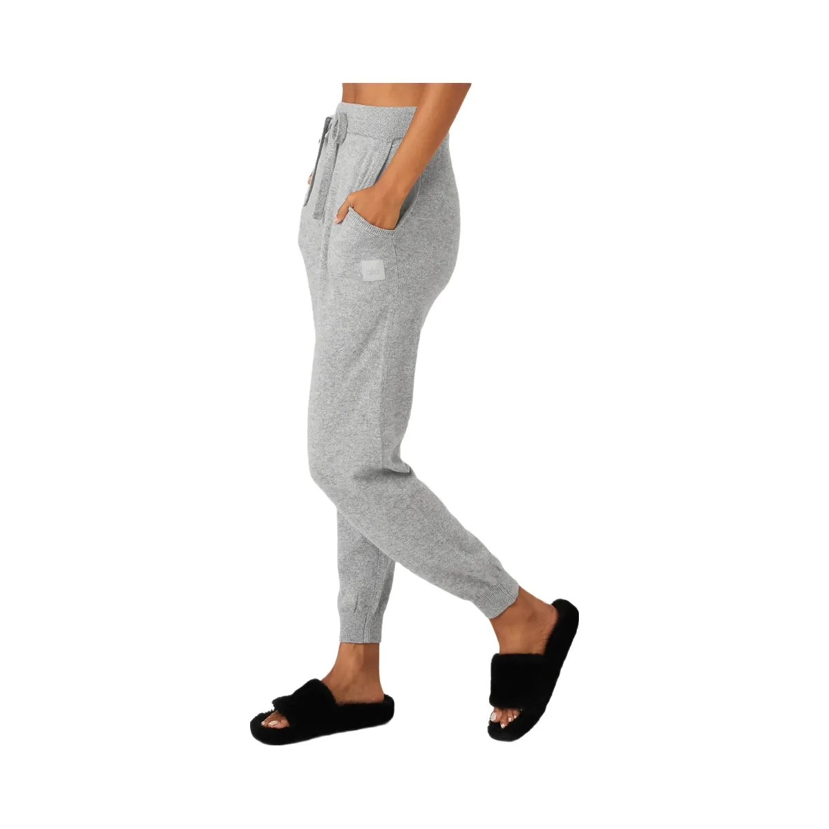 Alo Women's High-Waist Cashmere Jet Set Pant - Dove Grey Heather