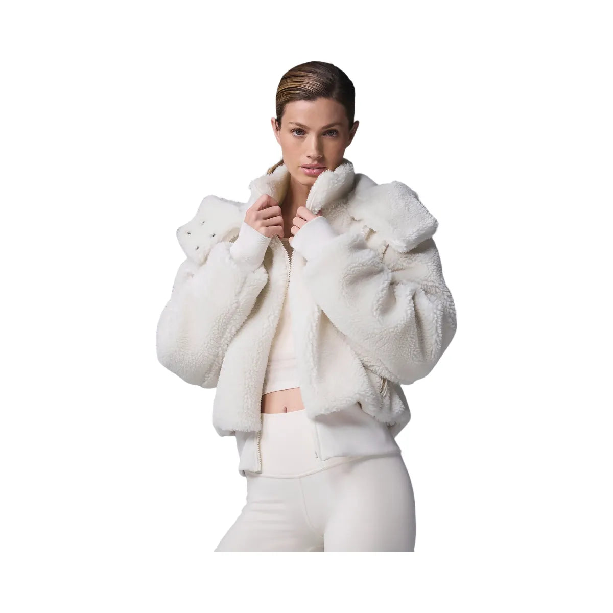 Alo Women's Foxy Sherpa Jacket - Ivory